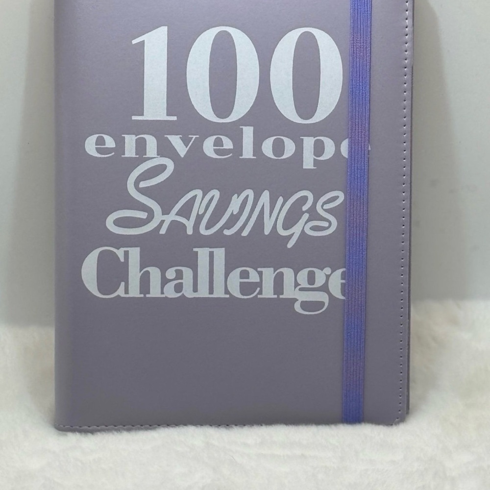 100 Envelope Savings
Challenge Binder - Purple Budget Planner plus inserts